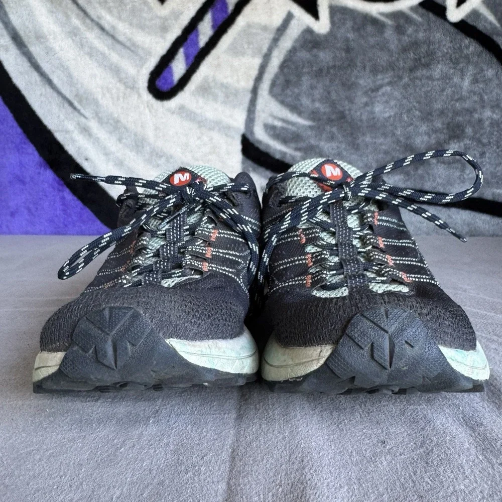 Size 8 - Merrell MOAB Flight Womens Vibram Mesh Hiking‎ Shoe J066816 Navy Blue